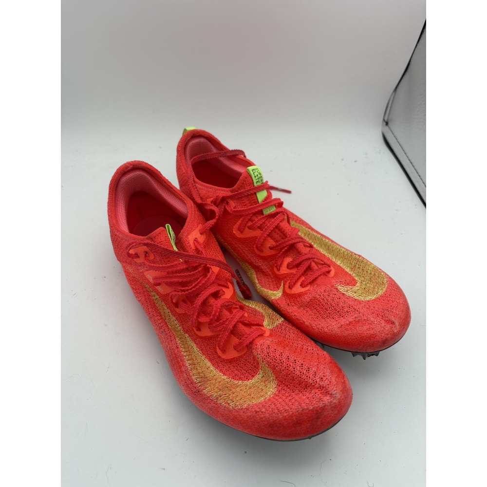 Nike Zoom Superfly Elite 2 Shoes Mens Size 9 Red Sprint Track Spikes FZ2662-600